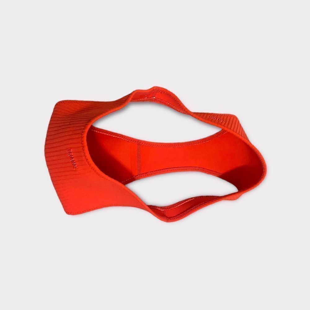 Triangle Orange Bikini Bottom Cheeky Mid Waist - image 4